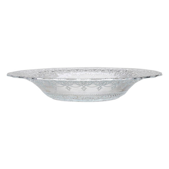 AVET Plato Gourmet Doge - Plato Hondo de Cristal con Relieve Exterior - Diámetro 28.5 cm, Altura 5 cm - Pack de 6 Unidades AVET Plato Gourmet Doge - Plato Hondo de Cristal con Relieve Exterior - Diámetro 28.5 cm, Altura 5 cm - Pack de 6 Unidades